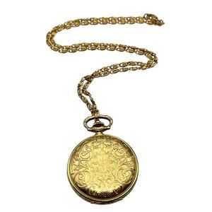 VTG Swiss Arnex Mechanical Watch 17 J Wind Up Women's Necklace Pendant Working